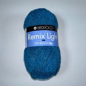 Berroco Remix Light Yarn One Skein Turquoise Blue 6942 Lot 3455 432 Yards